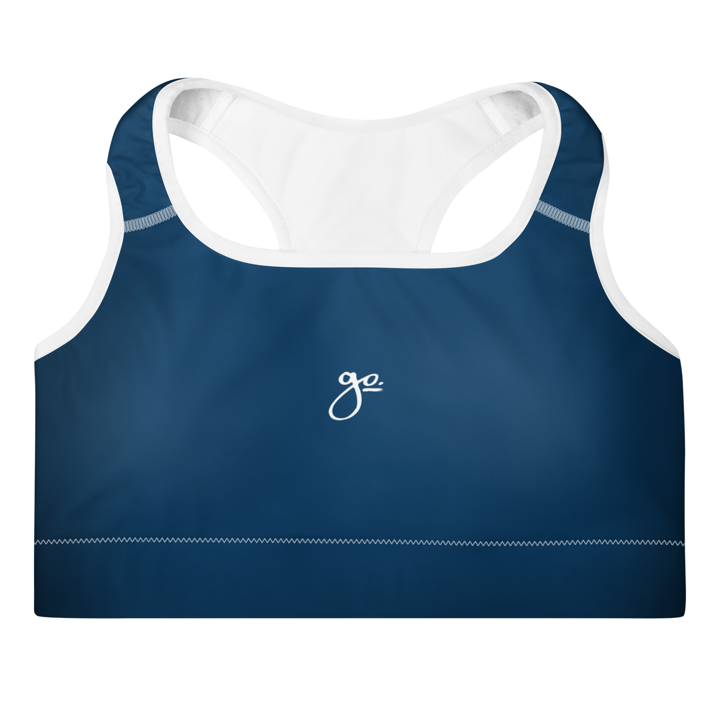 Go. Padded Sports Bra - Blue