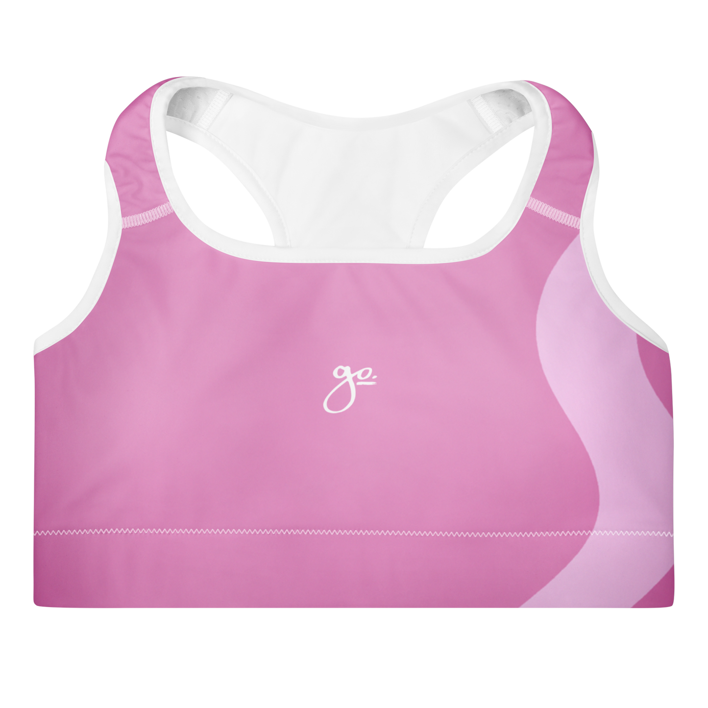 Go. Padded Sports Bra - Pink
