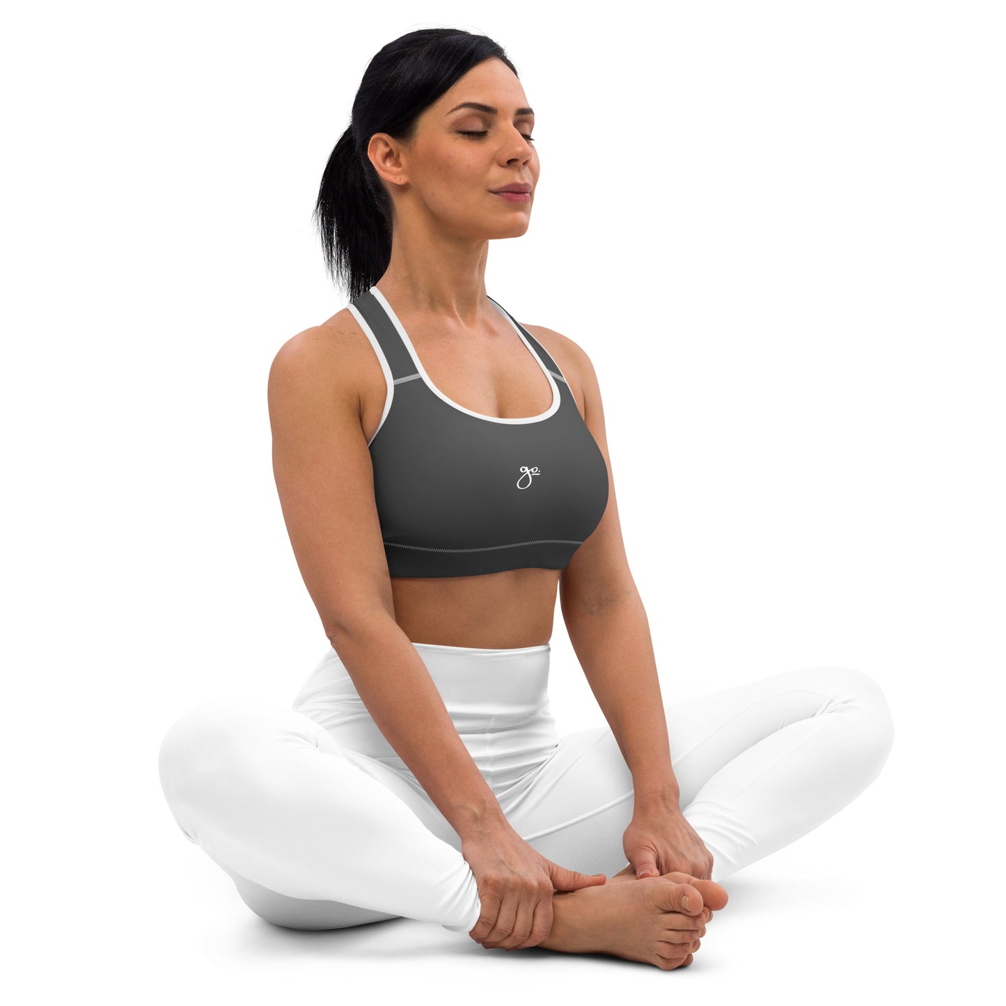 Go. Padded Sports Bra - Grey