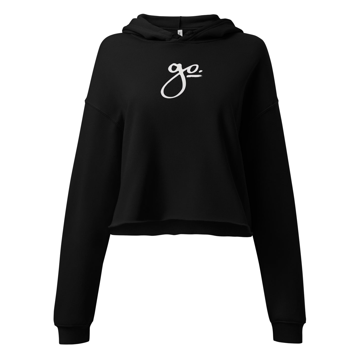 Go. Women's Crop Hoodie