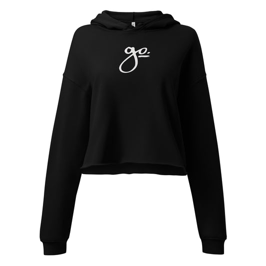 Go. Women's Crop Hoodie