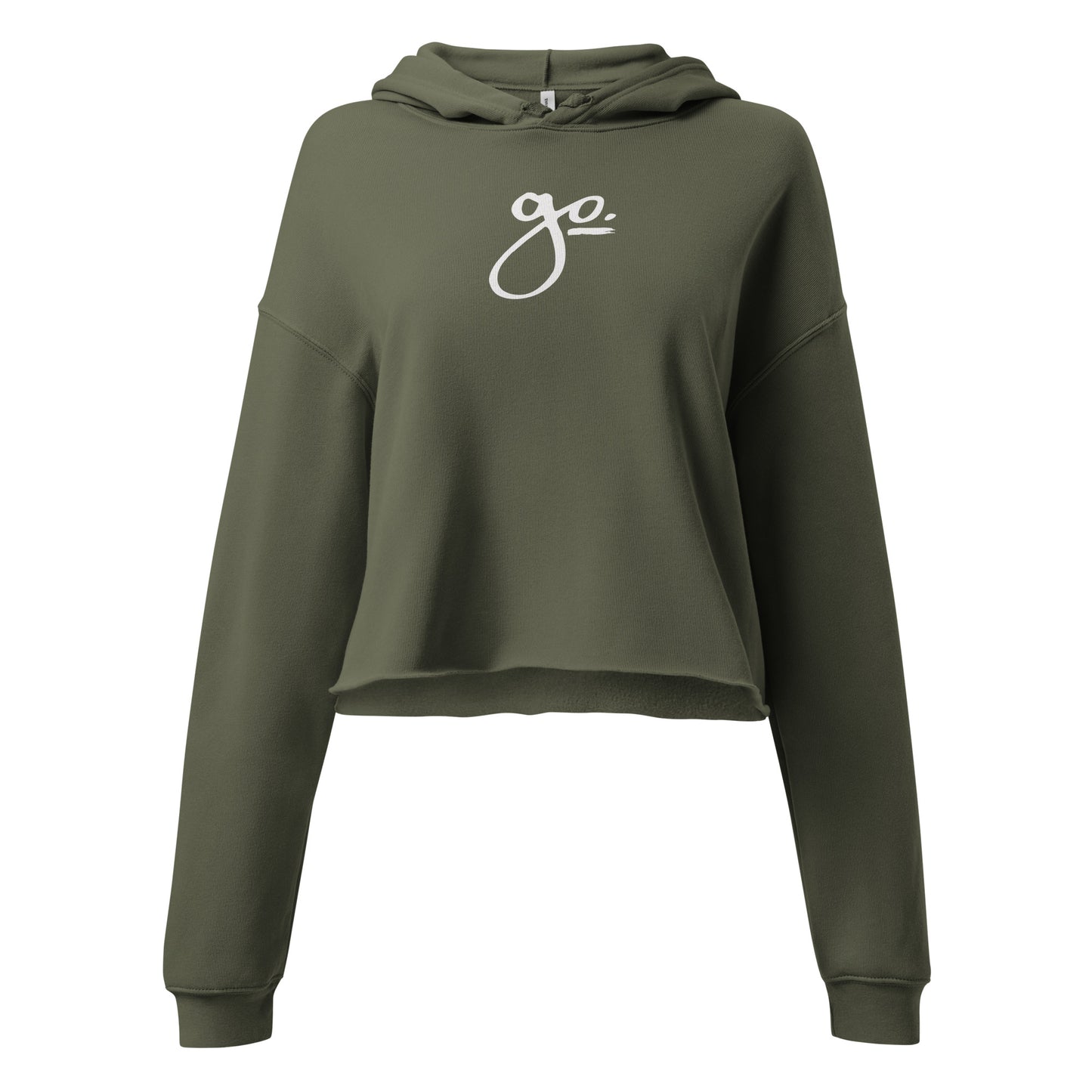 Go. Women's Crop Hoodie