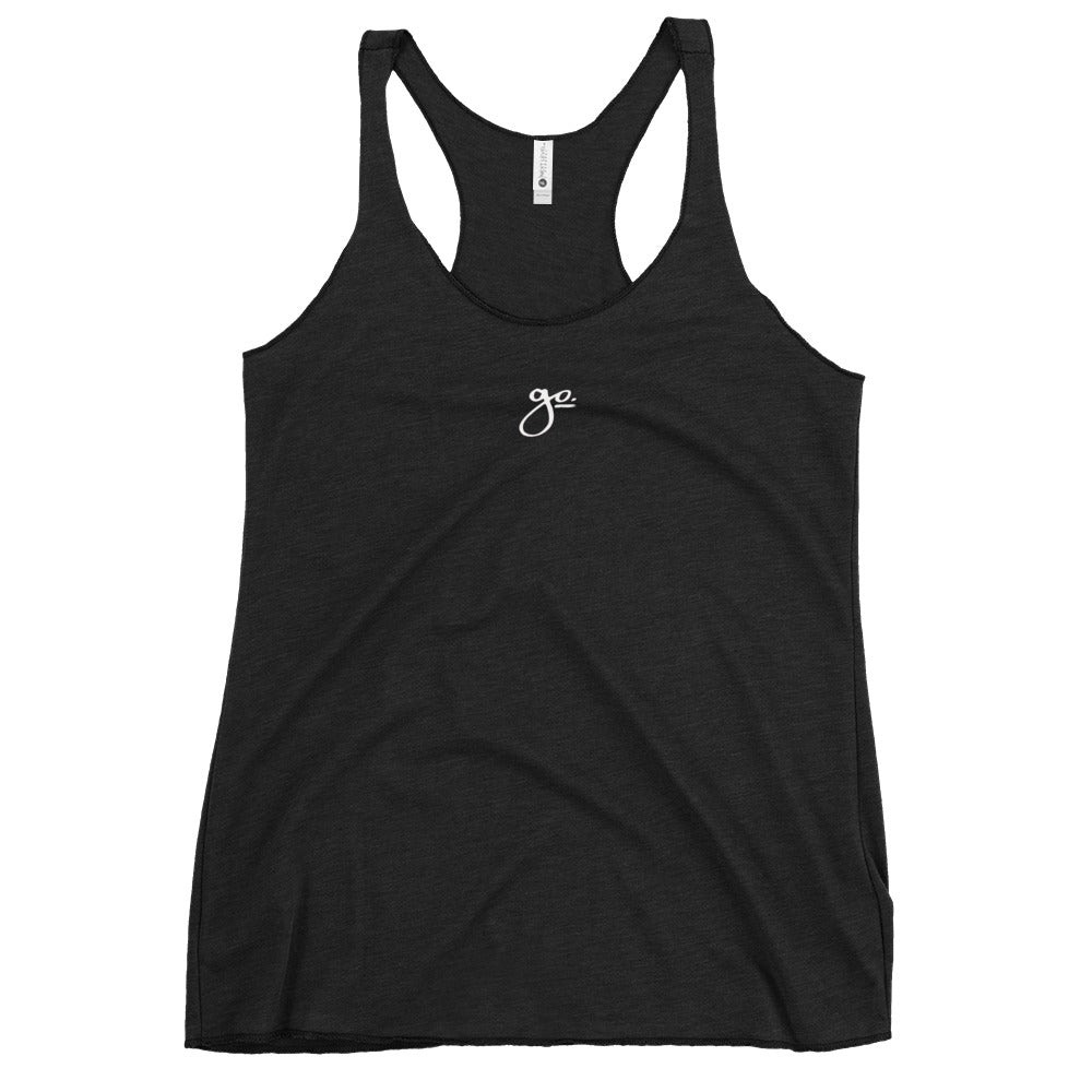 Go. Women's Racerback Tank