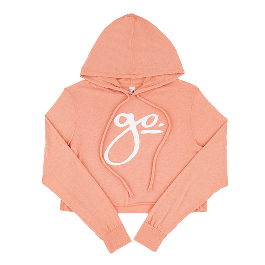 Cropped Long Sleeve Hooded Shirt