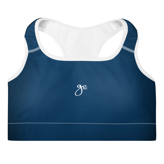 Go. Padded Sports Bra - Blue