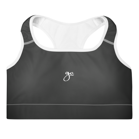 Go. Padded Sports Bra - Grey
