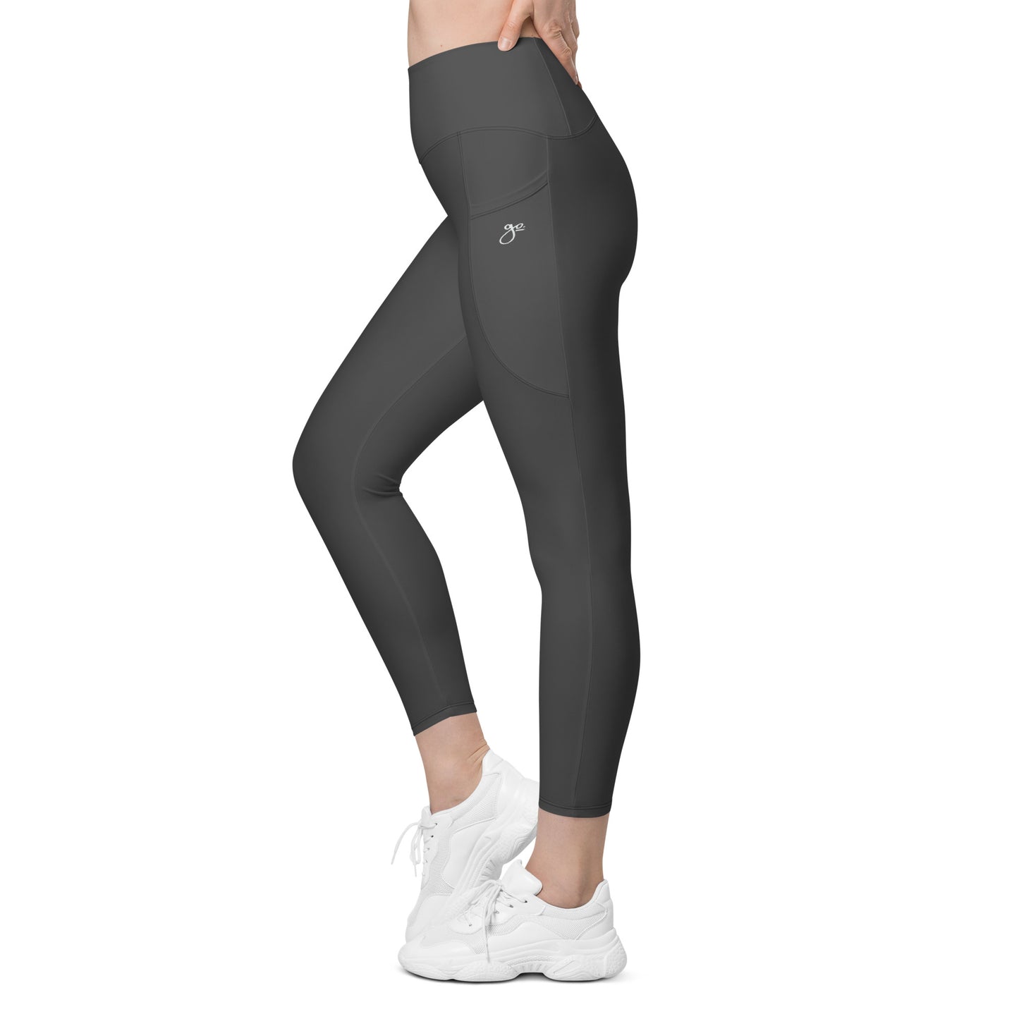 Go. Leggings With Pockets - Grey