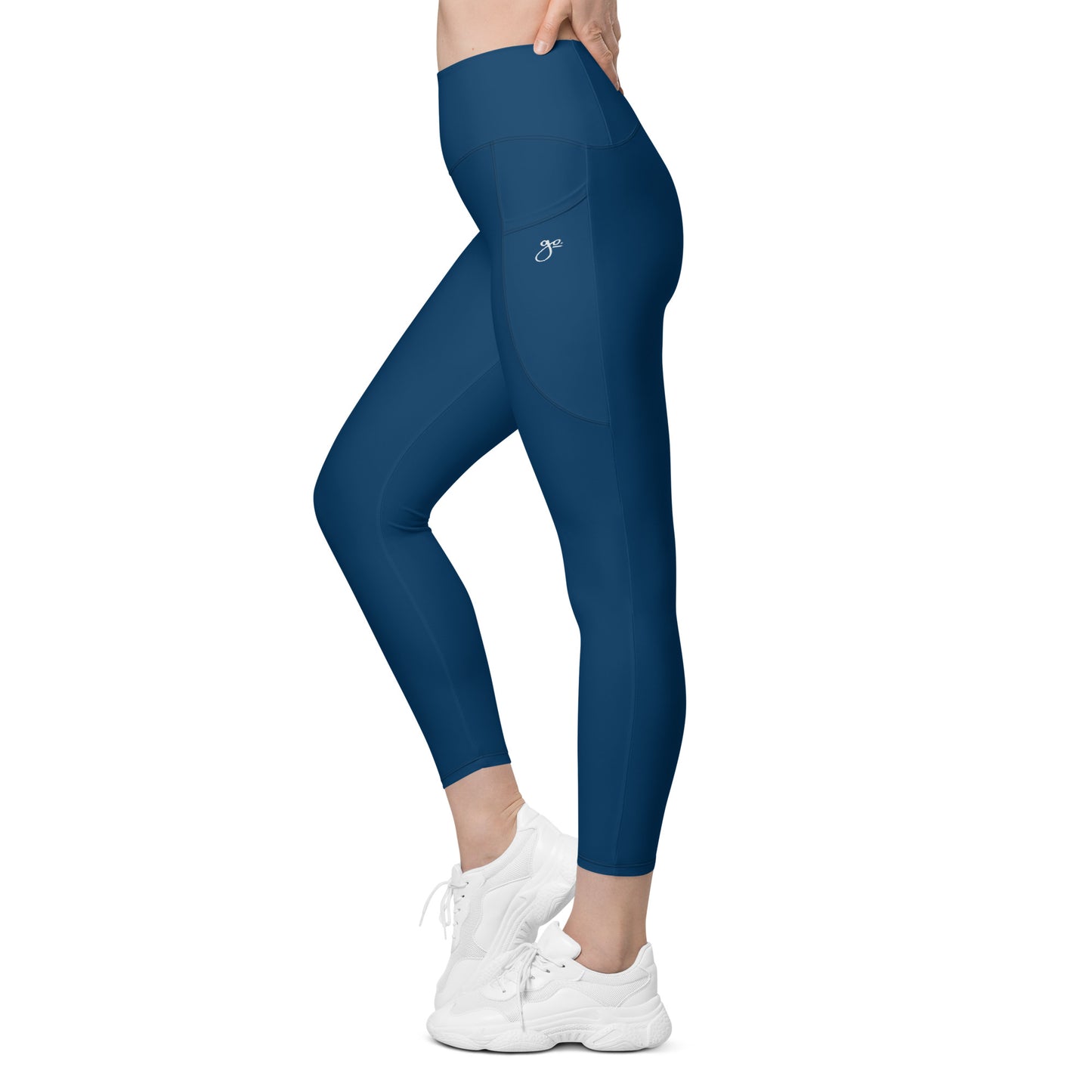 Go. Leggings With Pockets - Blue