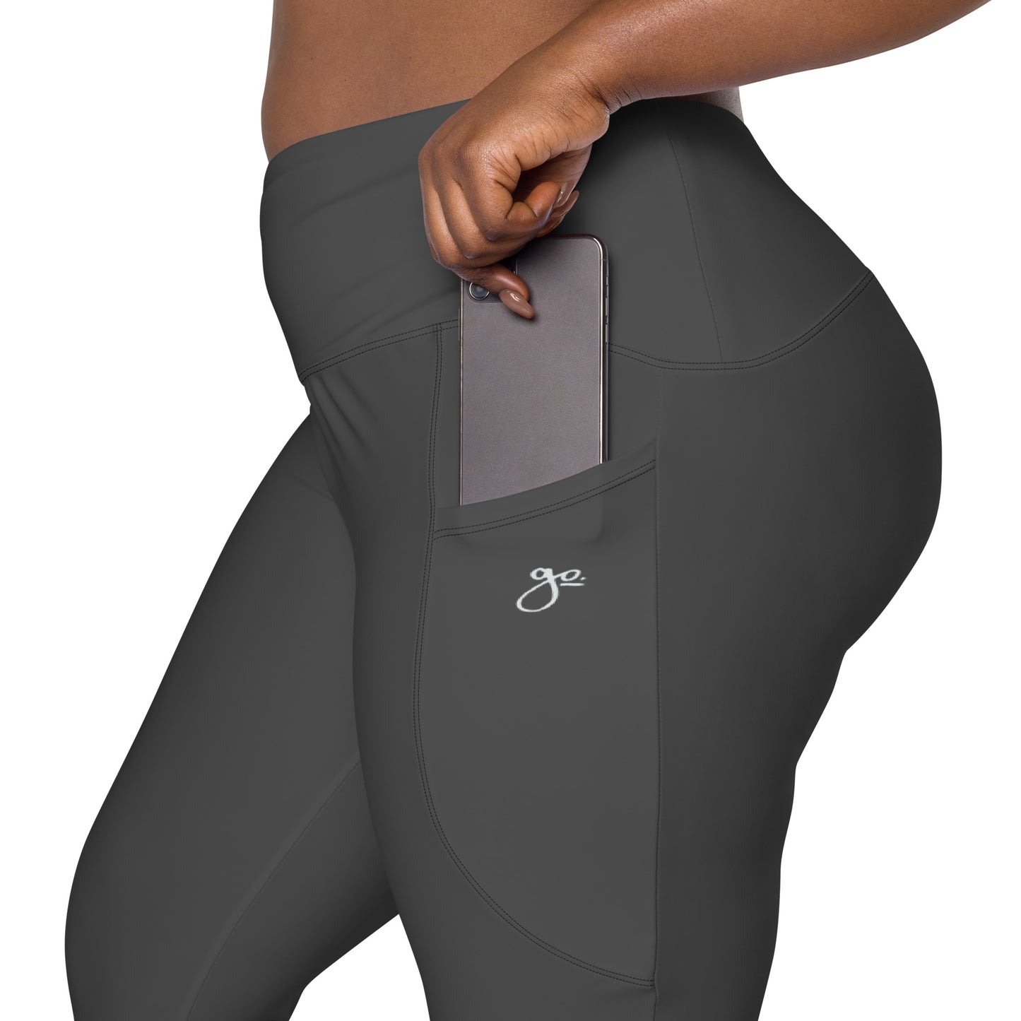 Go. Leggings With Pockets - Grey