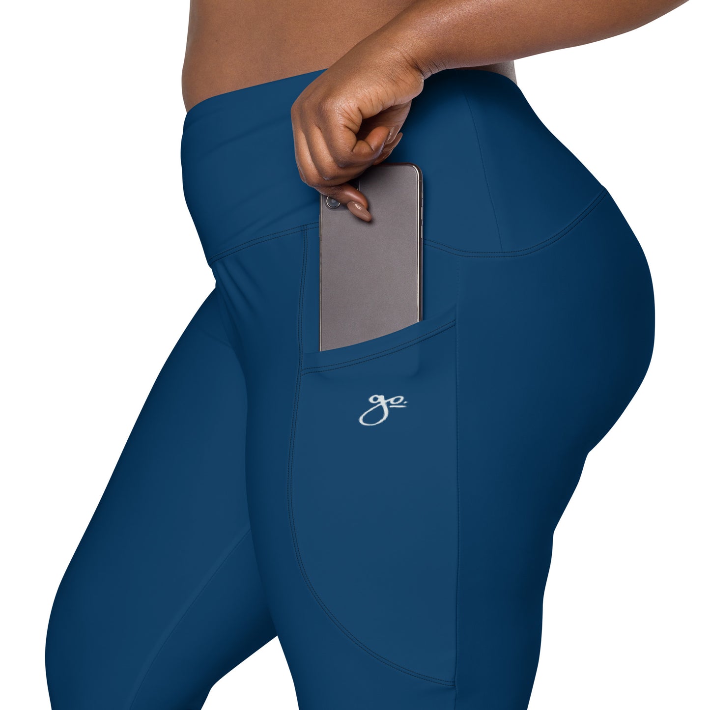 Go. Leggings With Pockets - Blue