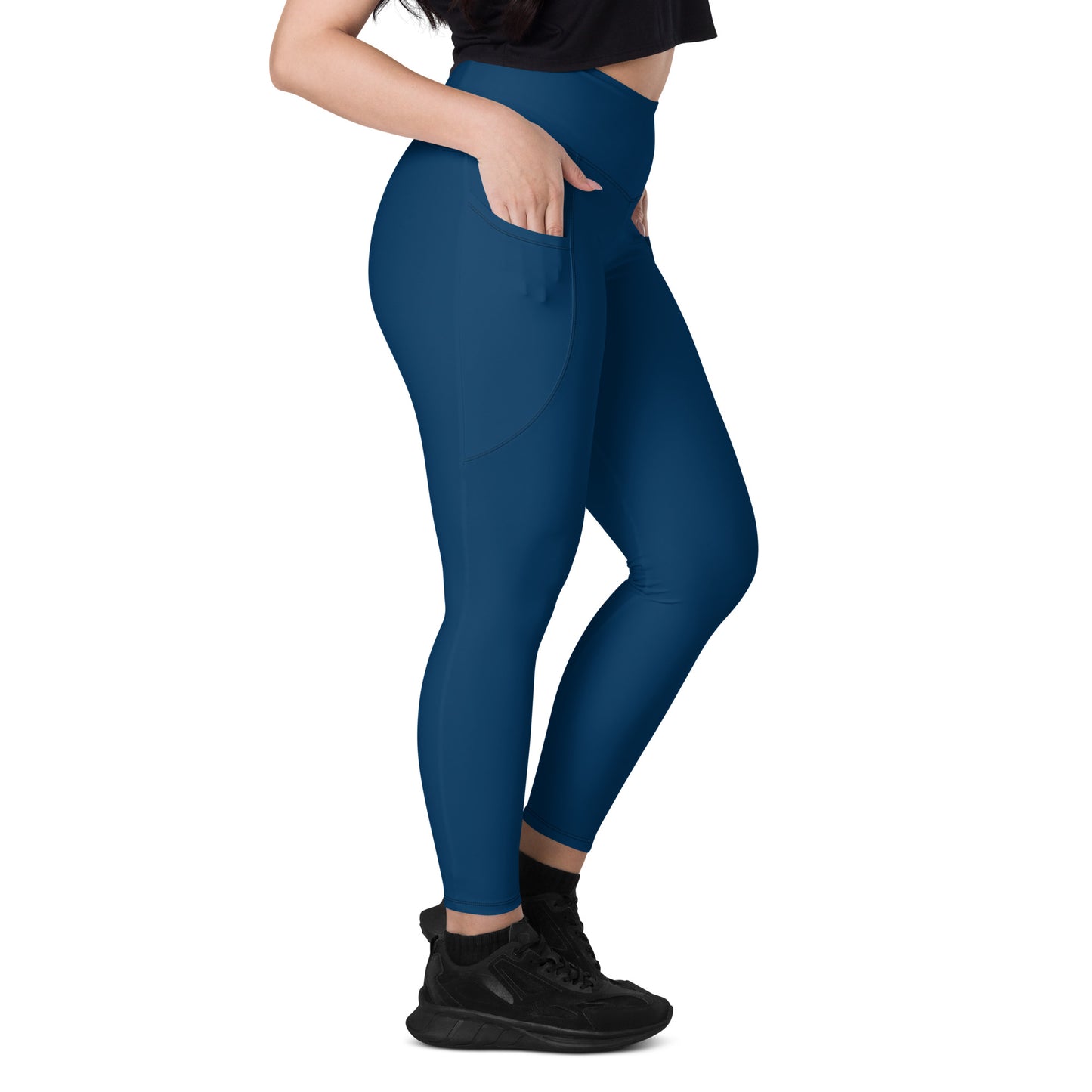 Go. Leggings With Pockets - Blue