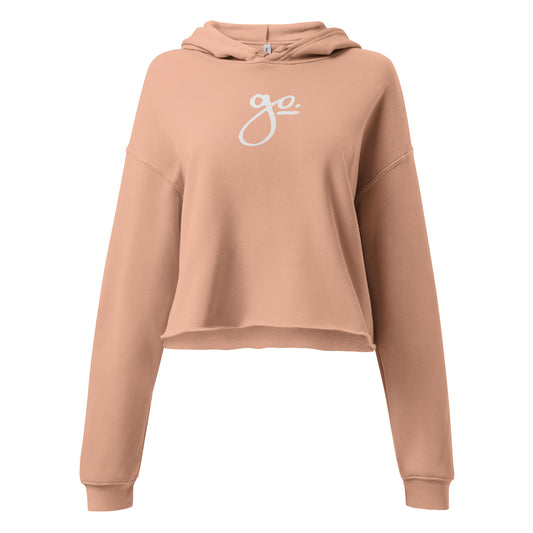 Go. Women's Crop Hoodie