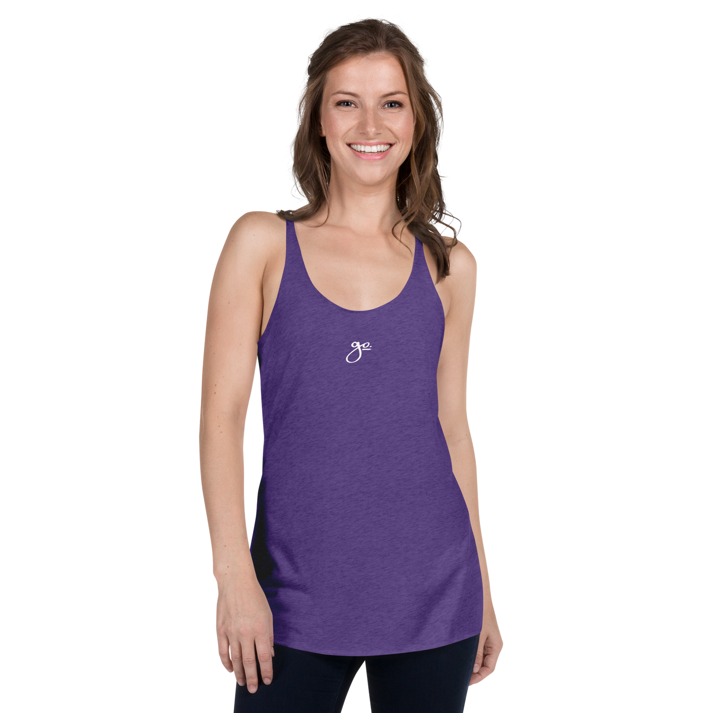 Go. Women's Racerback Tank